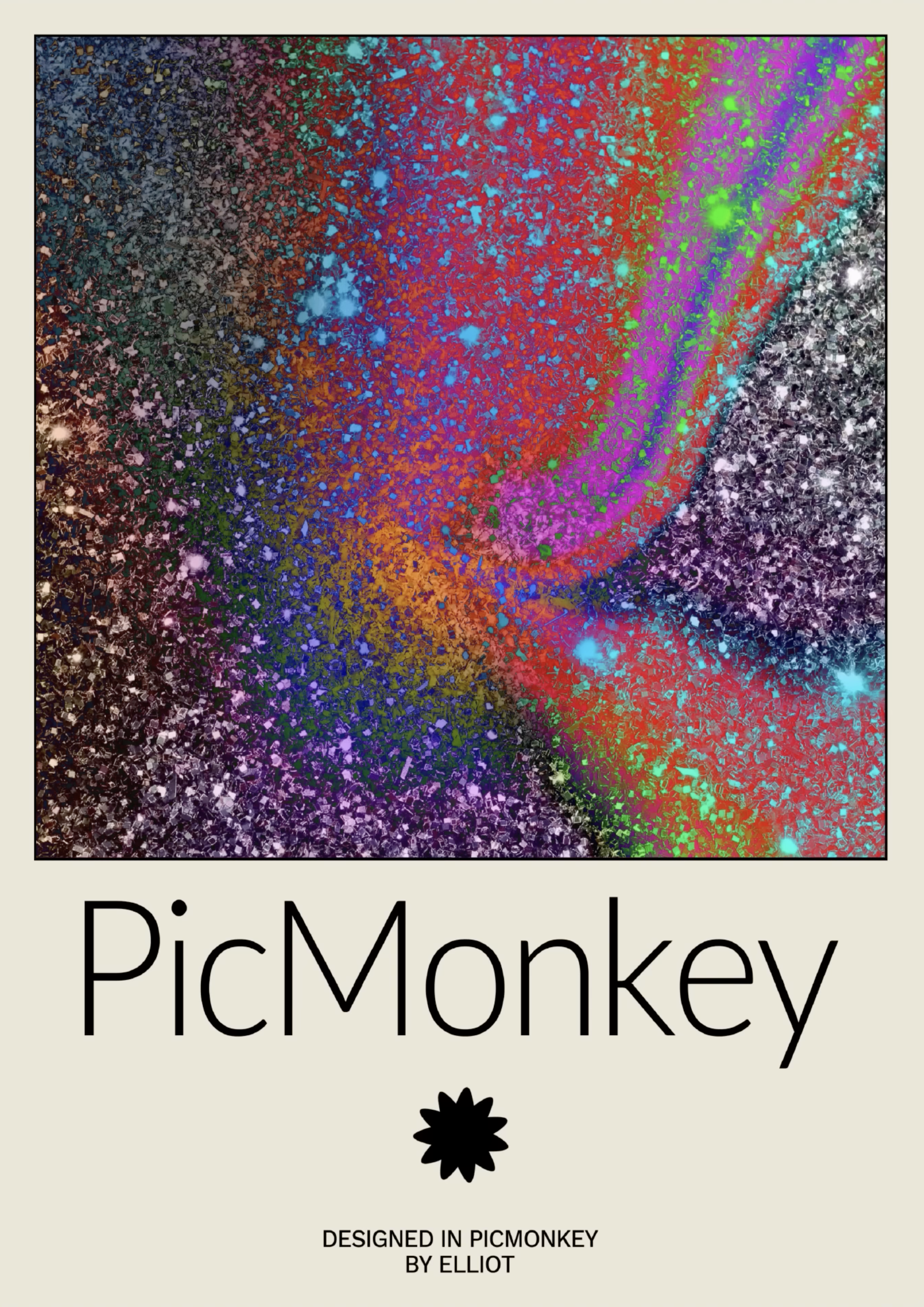 fig. 3 Capture d’écran de la vidéo d’Elliot Ulm, montrant sa production avec le logiciel <em>MonkeyPic</em>.